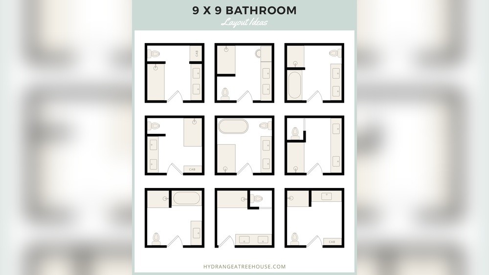 9X9 Bathroom Designs