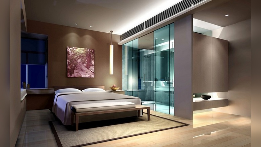 Bedroom With Bathroom Design