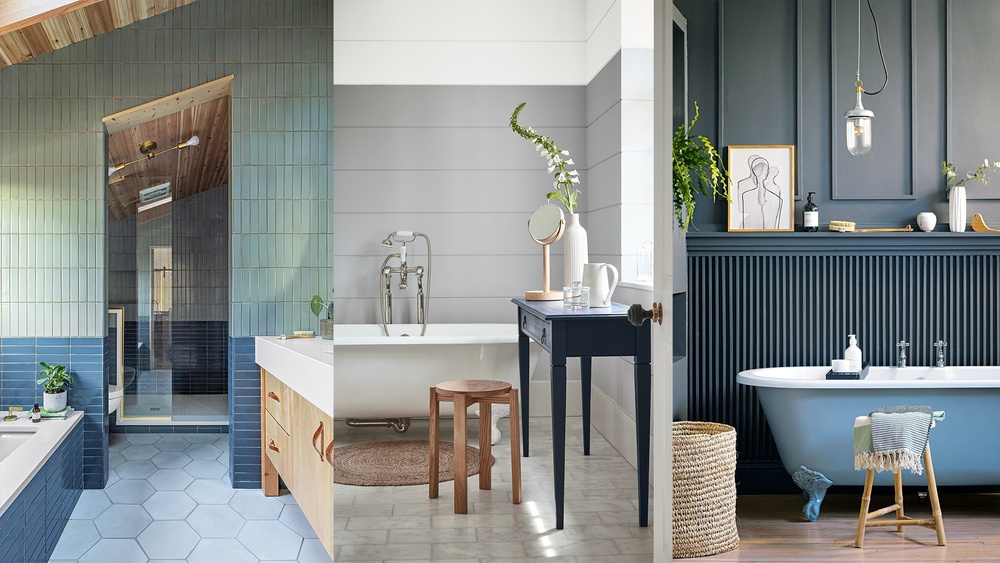Blue Grey Bathroom Designs