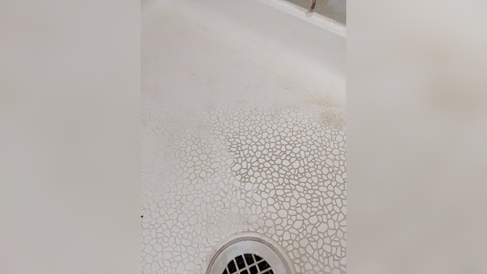 Cleaning Textured Shower Floor