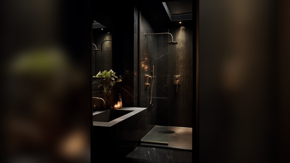 Dark Bathroom Design