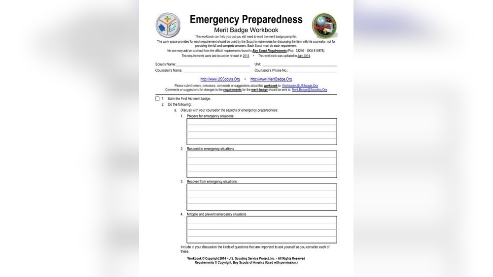 Emergency Preparedness Workbook