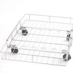 Expandable Rolling Metal Storage Basket Home And Kitchen Storage Solution