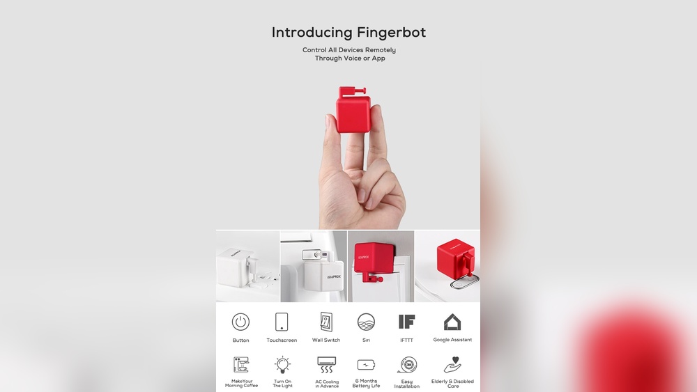 Fingerbot Control All Devices Remotely Through Voice Or App
