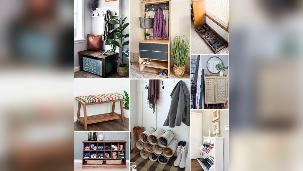 Front Door Shoe Organizer Small Space