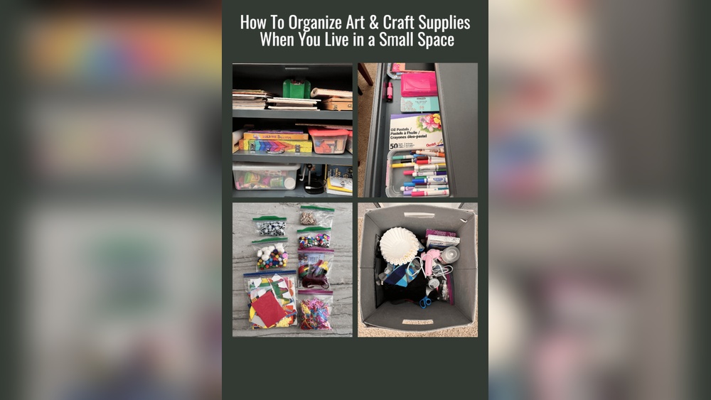 How to Organize Art Supplies in a Small Space