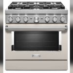 Kitchenaid Smart Commercial-Style Dual Fuel Range With 4 Burners Kfdc