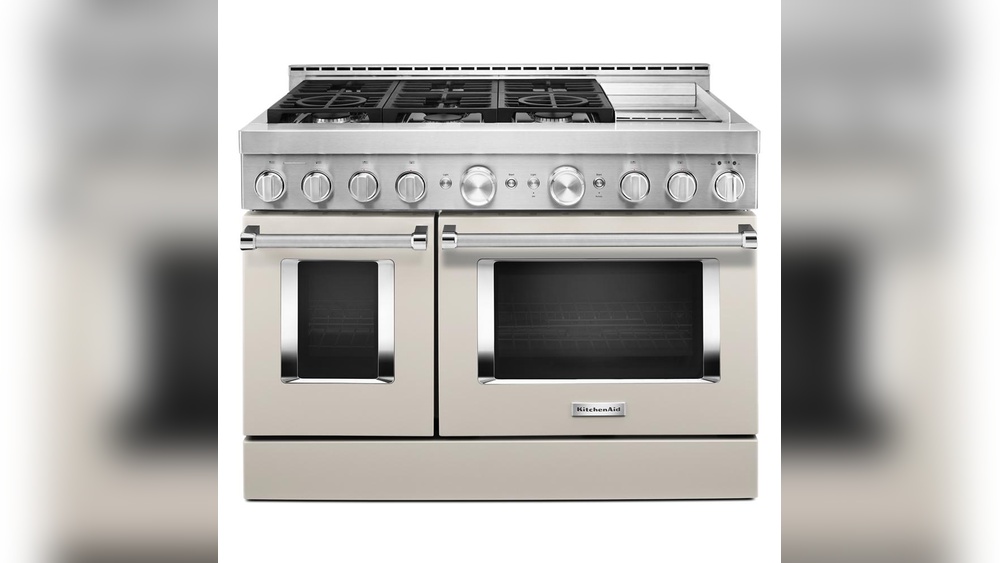 Kitchenaid Smart Commercial-Style Gas Range With Griddle Kfgc558J