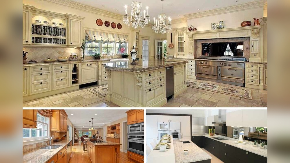 Luxury Kitchens High End Cream Cabintes