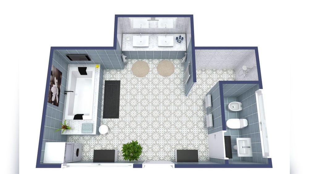 Master Bathroom Layout Design