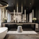 Modern Dark Bathroom Design