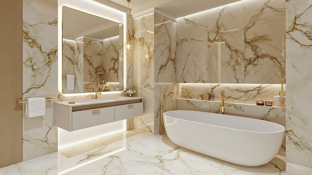 Modern Luxury Bathroom Tiles Design