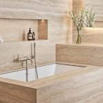 Modern Travertine Bathroom Designs
