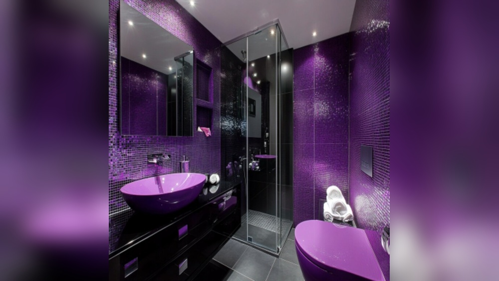 Purple Bathroom Design Ideas