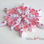 Quilled Snowflake Ornament for Seasonal Home Decor