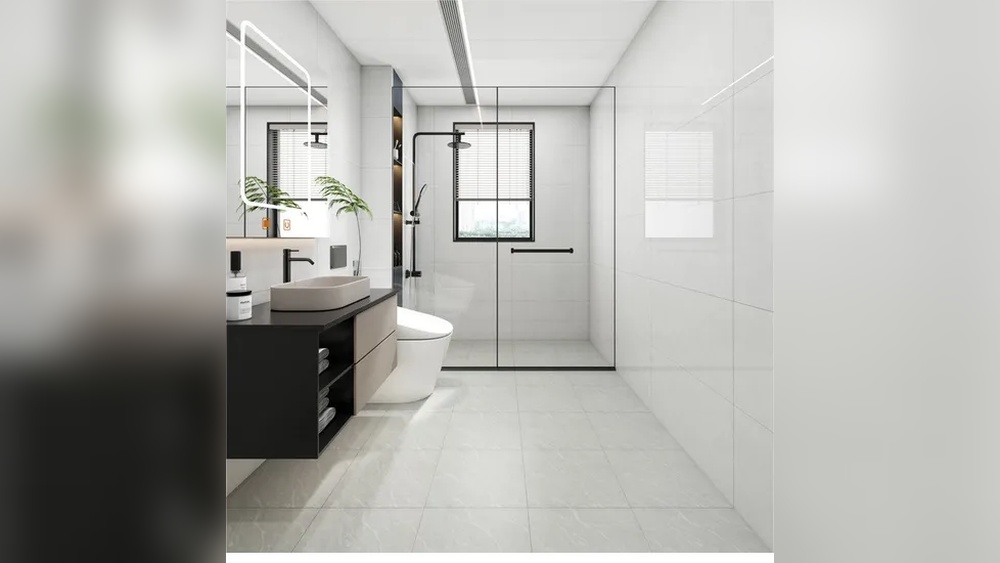 Simple Small Bathroom Tiles Design