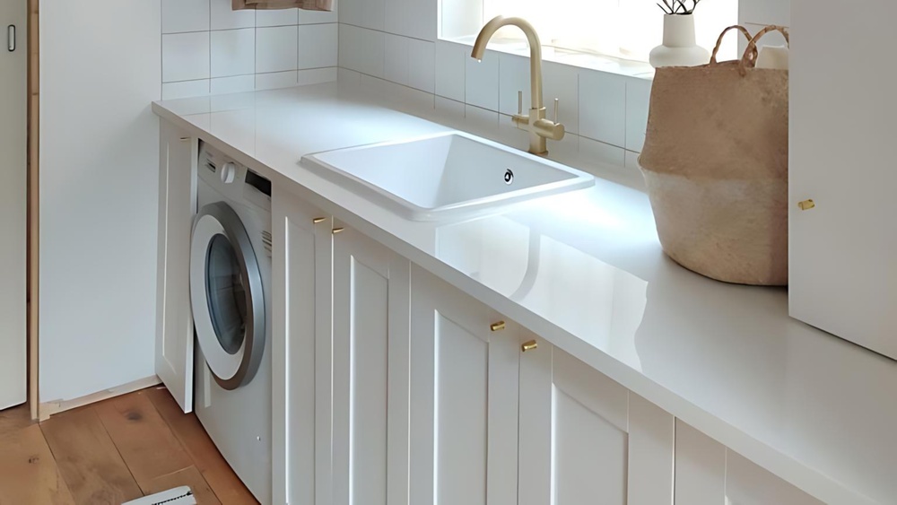 Small Bathroom Laundry Designs