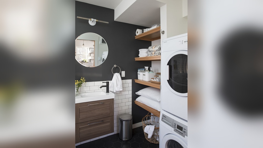 Small Bathroom Laundry Room Designs
