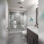 Small Gray Bathroom Design