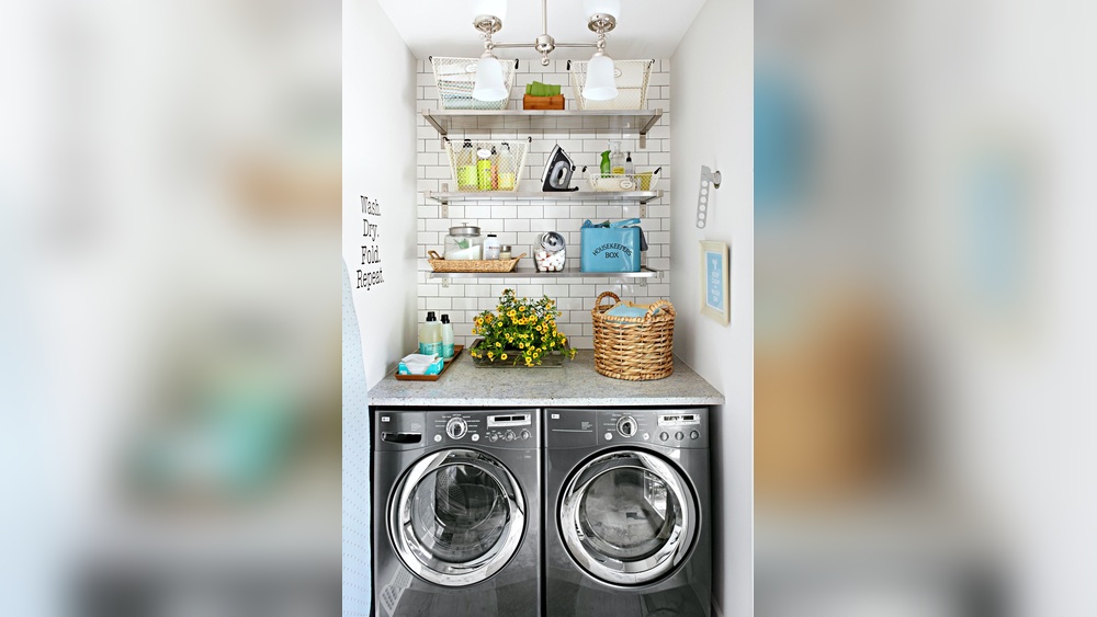 Small Space Laundry Organization