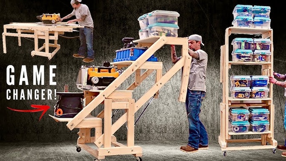 Small Space Workbench Strage Organization