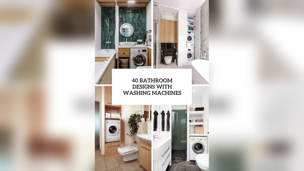 Washer And Dryer in Bathroom Designs