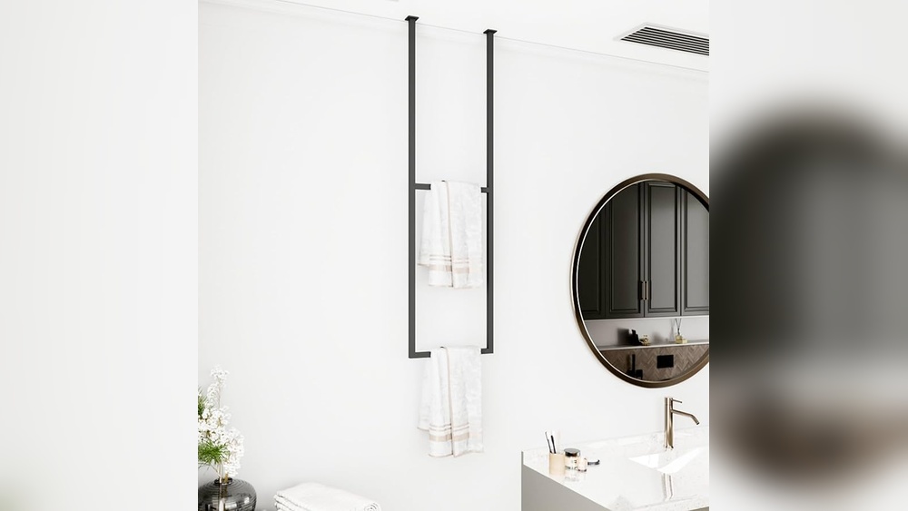 How Far down from Ceiling Should Towel Rack Be
