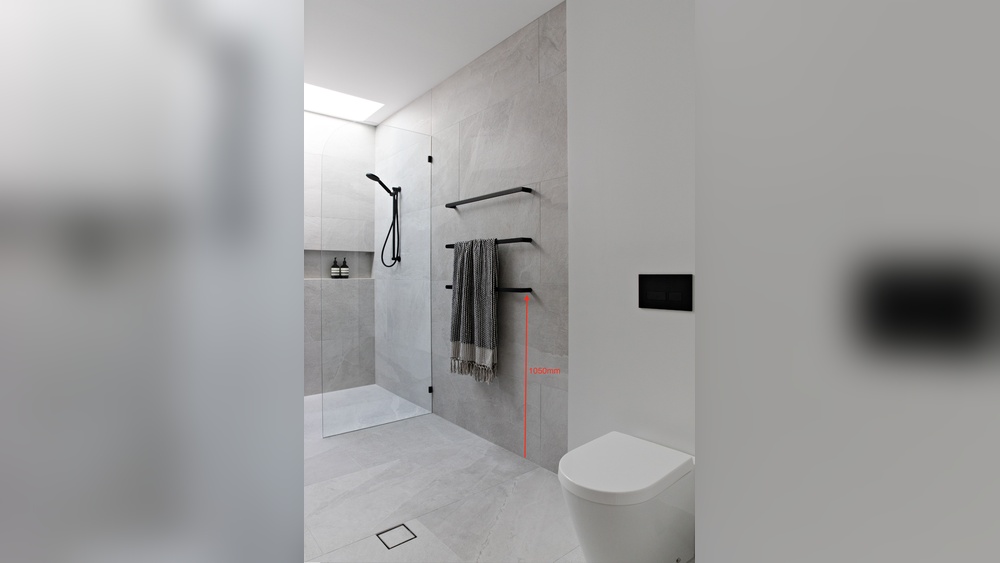 How High Should a Towel Rack Be off the Ground