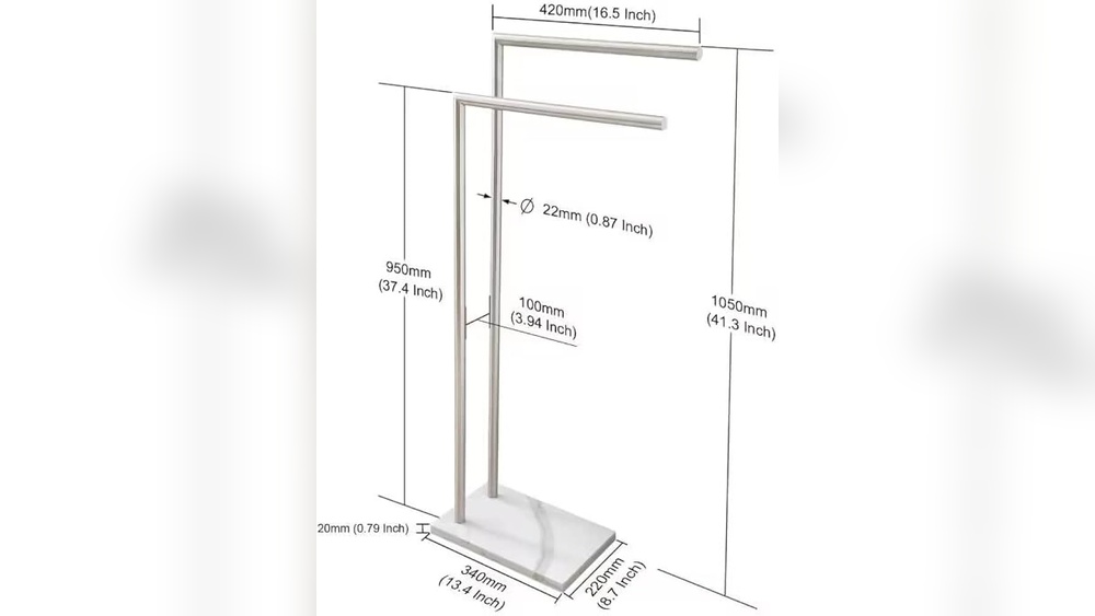 How High Towel Rack from Floor