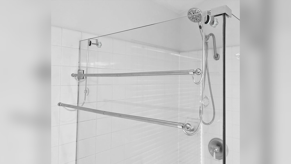 How to Attach Towel Rack to Glass