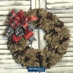 How to Decorate a Burlap Ruffle Wreath