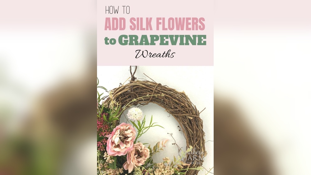 How to Decorate a Grapevine Wreath With Flowers