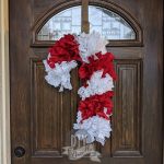 How to Decorate a Metal Candy Cane Wreath