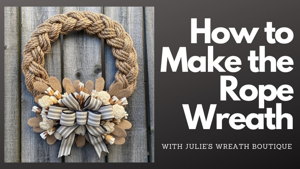 How to Decorate a Rope Wreath