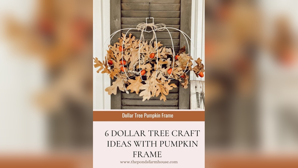 How to Decorate Dollar Tree Pumpkin Wreath