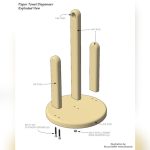 How to Draw a Paper Towel Rack