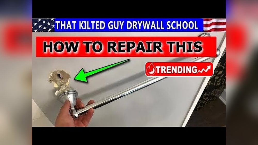 How to Fix Drywall Hole from Towel Rack