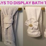 How to Fold Guest Towels on Rack