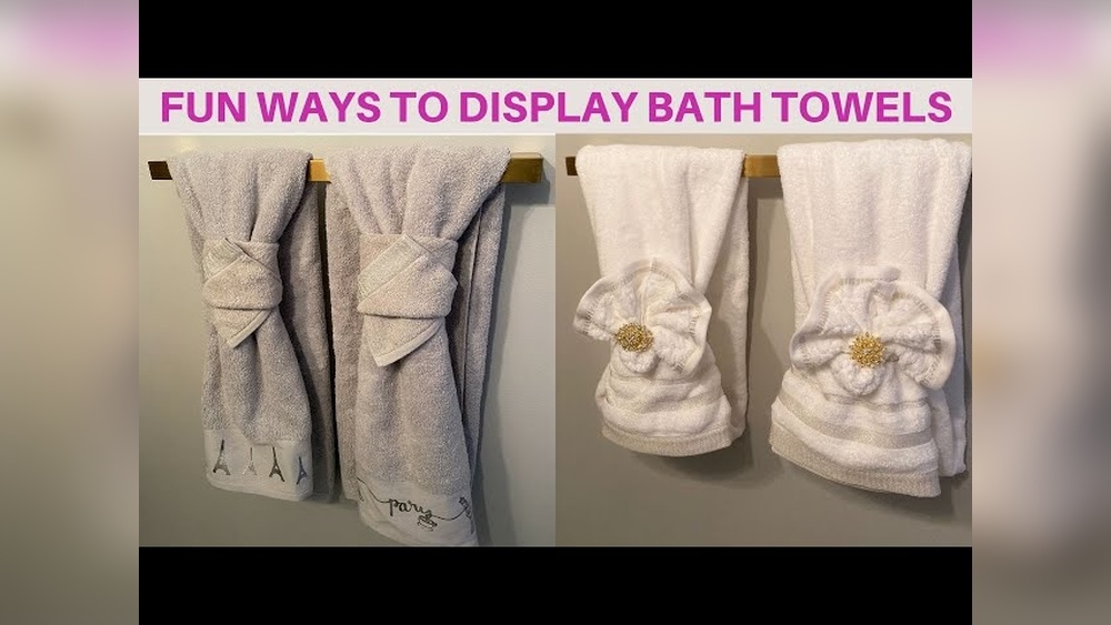 How to Fold Towels Fancy on Rack