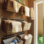 How to Hang Baskets on Towel Rack