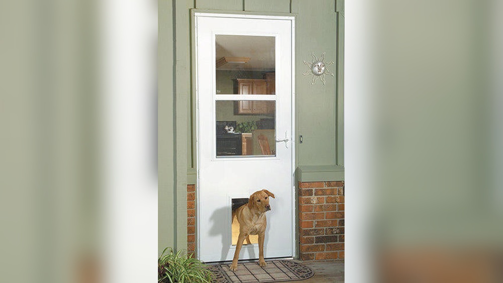 How to Install a Larson Storm Door With Pet Door