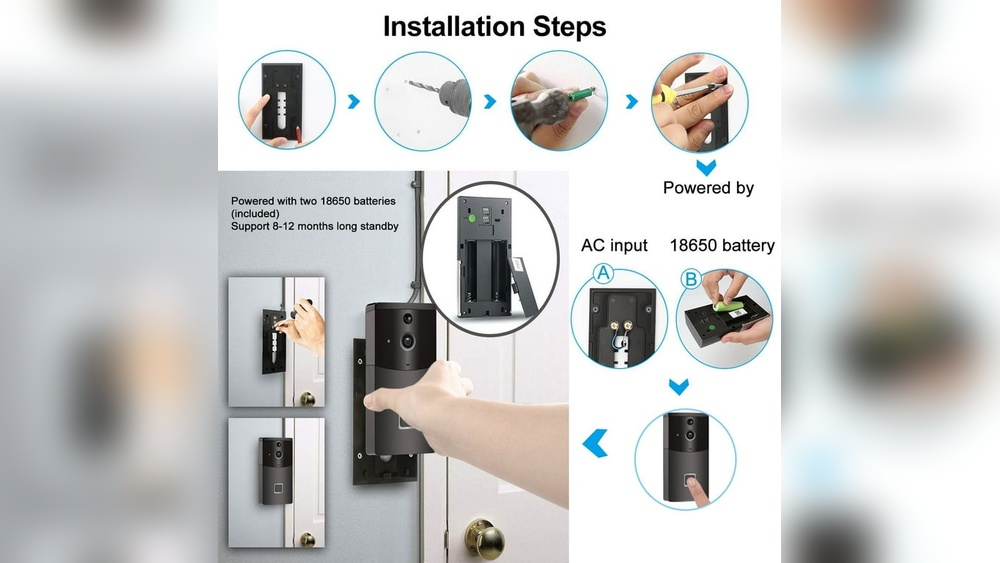 How to Install B30 Low Power Wifi Video Doorbell