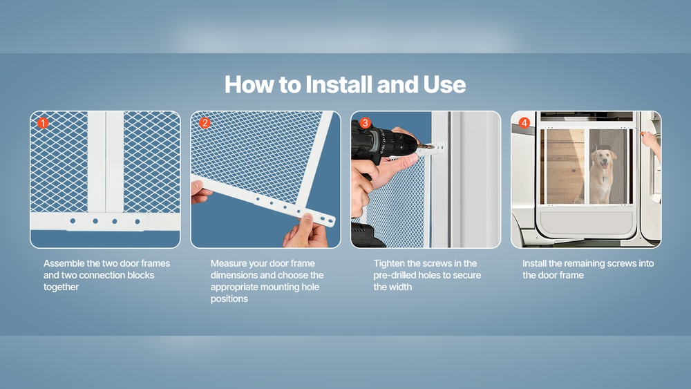 How to Install Pet Guard on Screen Door