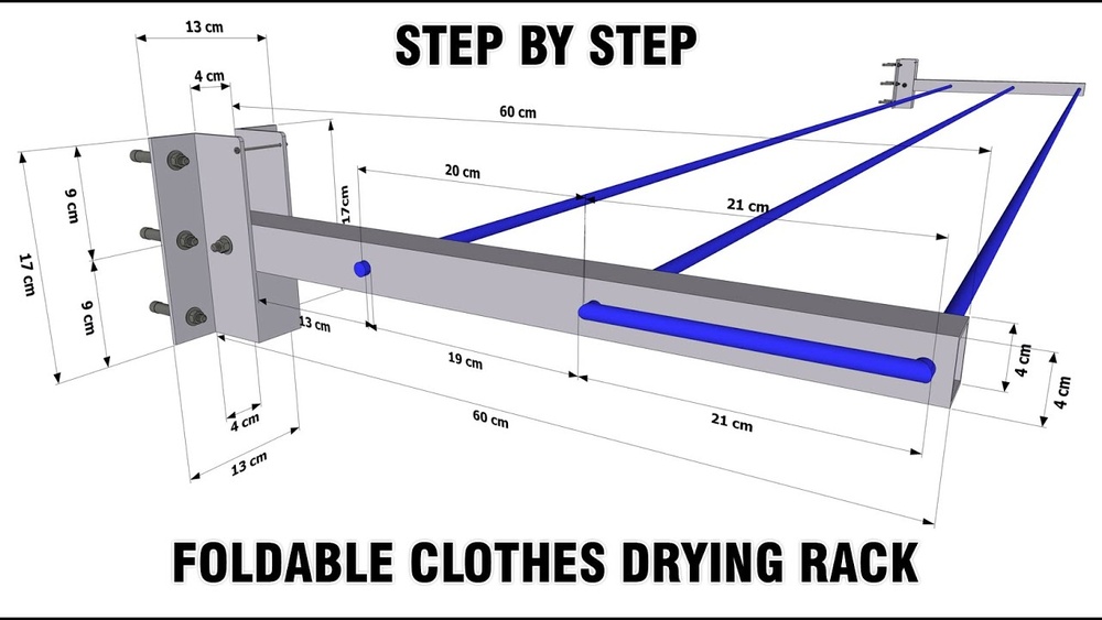 How to Make a Folding Towel Drying Rack