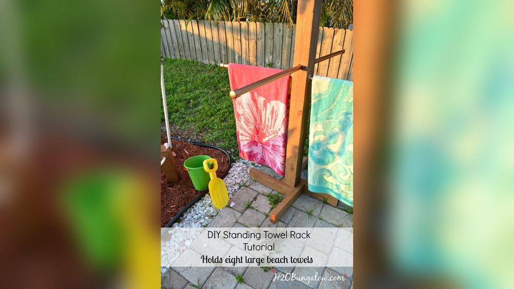 How to Make Outdoor Towel Rack