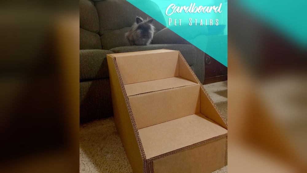 How to Make Pet Stairs Out of Boxes