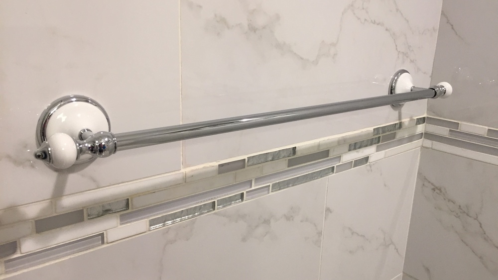 How to Put Towel Rack on Tile Wall