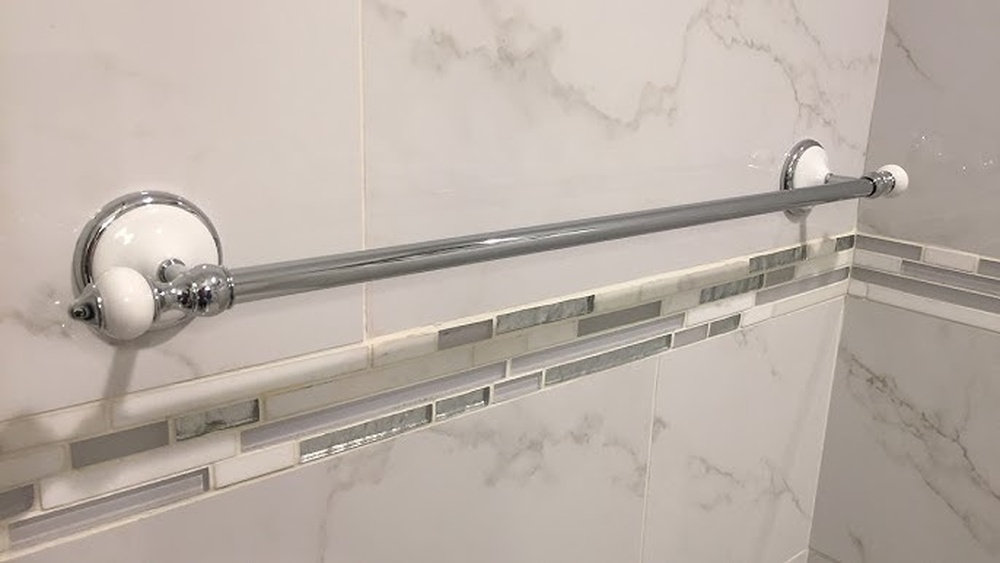 How to Put Towel Rack on Tile