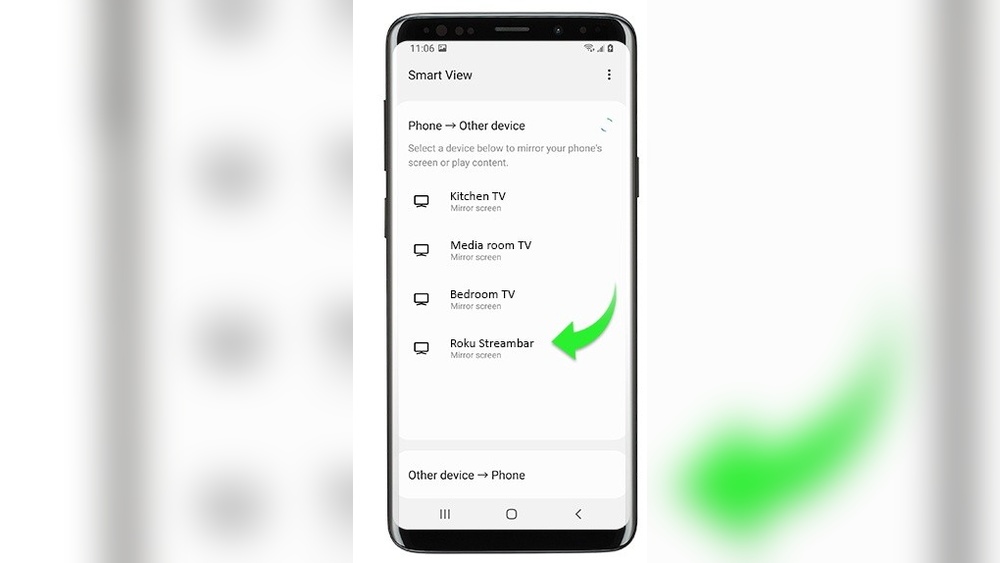 How to Screen Mirror Android Smart View to Roku