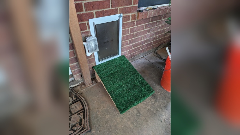How to Seal around Pet Door Brick